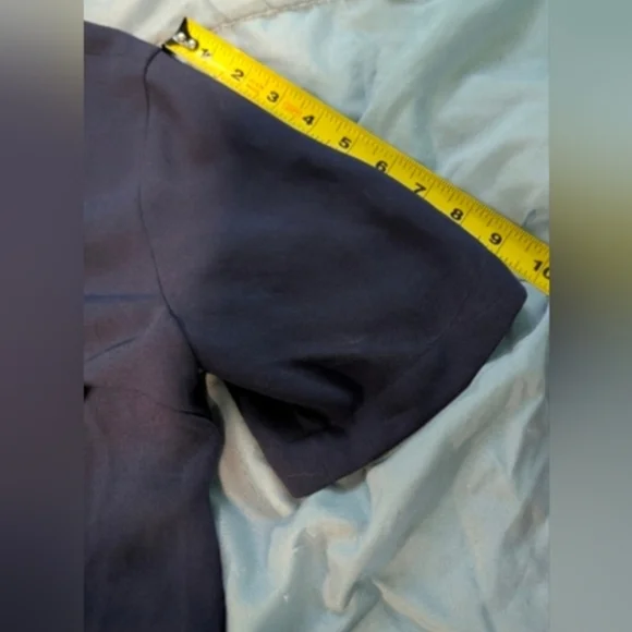 Club Monaco Navy Blue Lace-Up T-shirt Dress - Picture 7 of 8